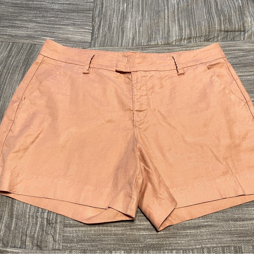 Level 99, Cindi Linen Short in soft orange (peach), sz12